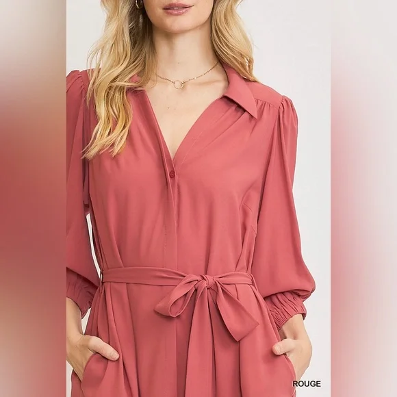 Umgee Rouge Midi Dress size medium New - Picture 4 of 4